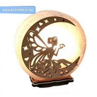 Солевая лампа "Фея на луне" (2-3 кг)